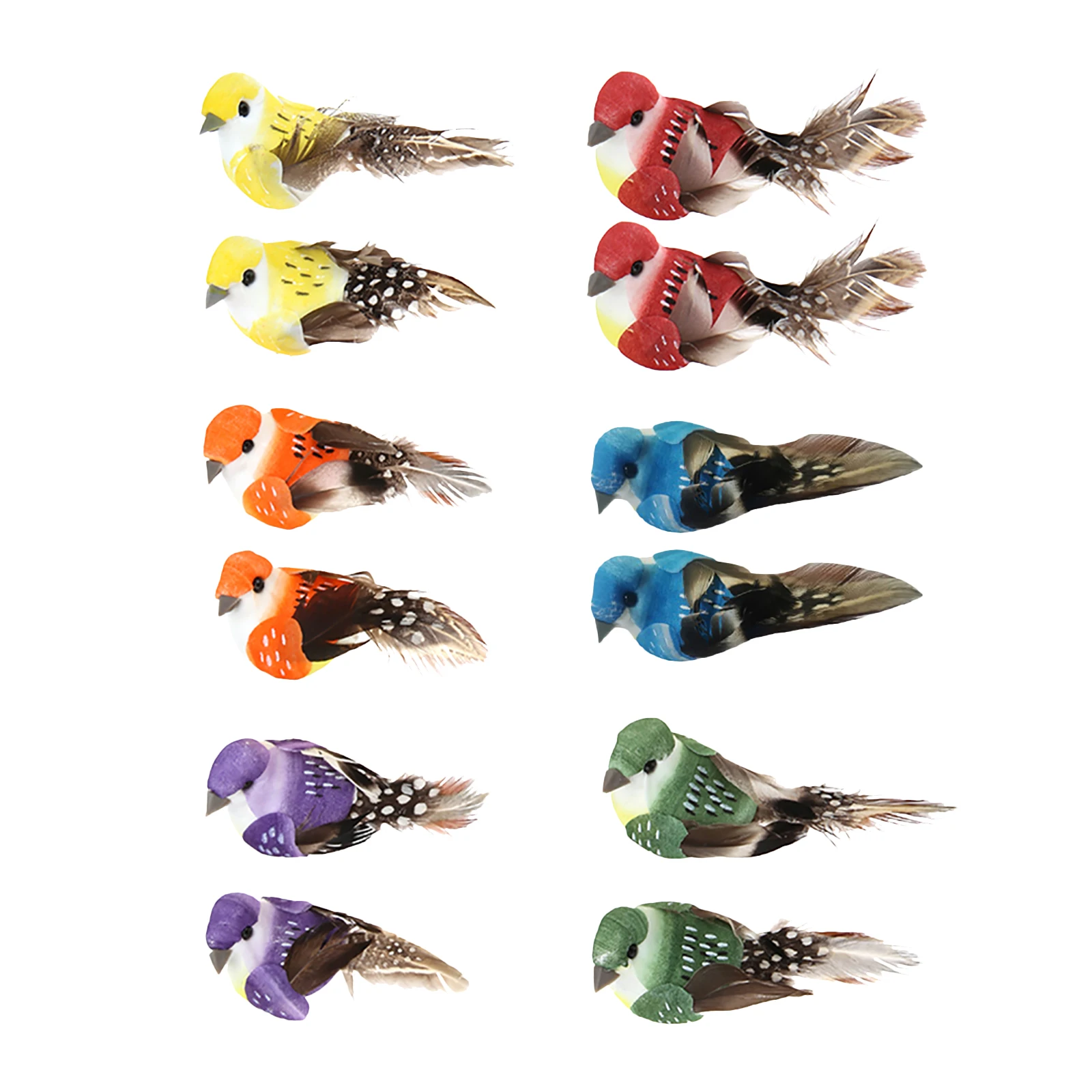 Home Decor Ikea - Ensemble d'oiseaux artificiels en fausse mousse,