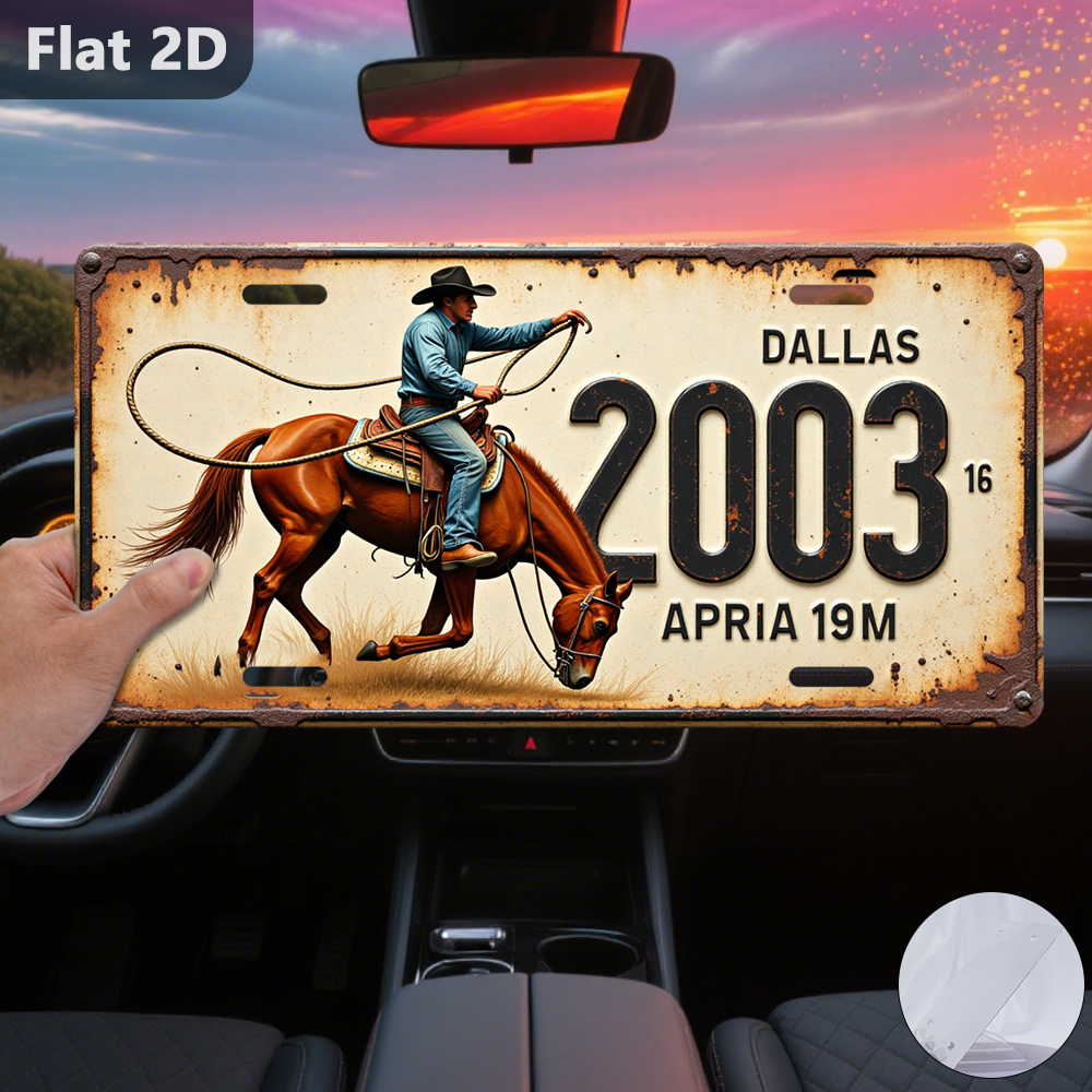 Home Decor Dallas - Plaque murale décorative vintage en métal