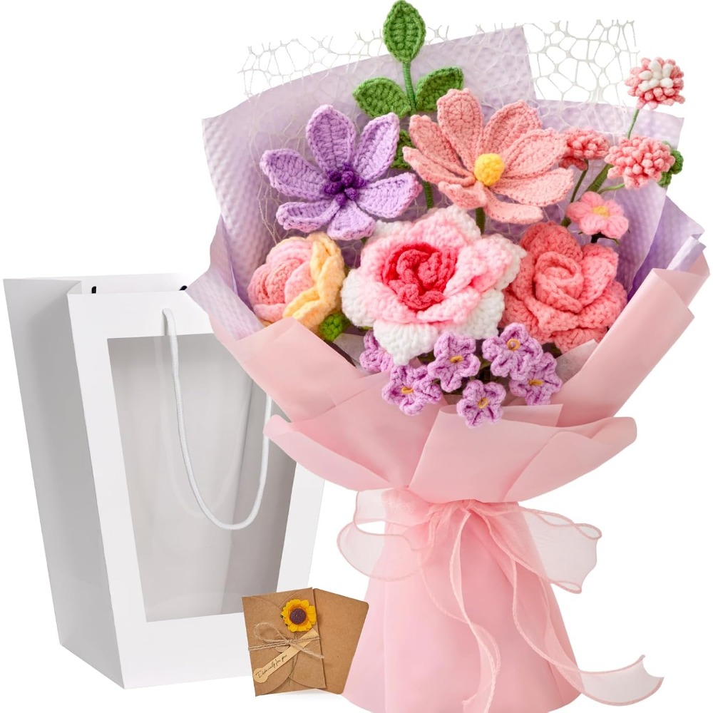 Home Decor Tulip - Bouquet de fleurs au crochet, fleurs