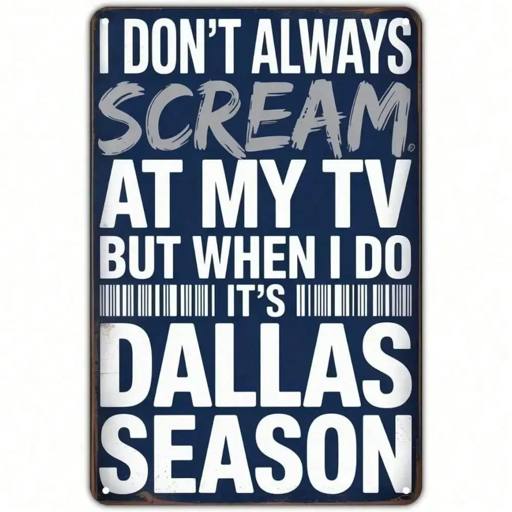 Home Decor Dallas - Panneau en métal des Dallas Cowboys,