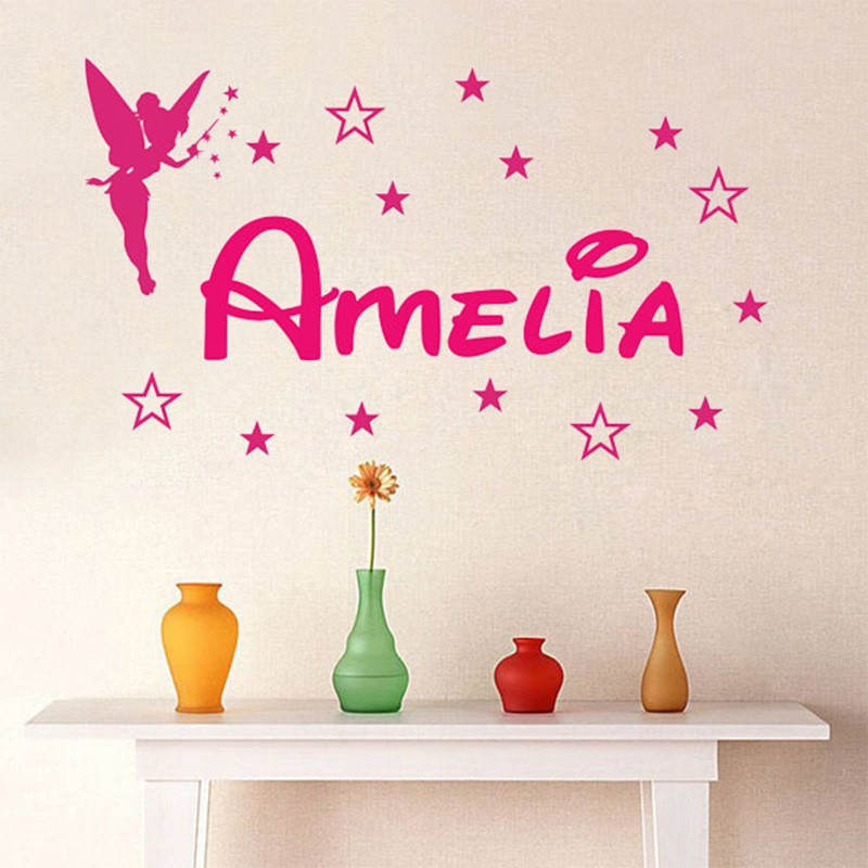 Home Decor Vinyl Flooring - Nouveau nom personnalisé fille magique fée