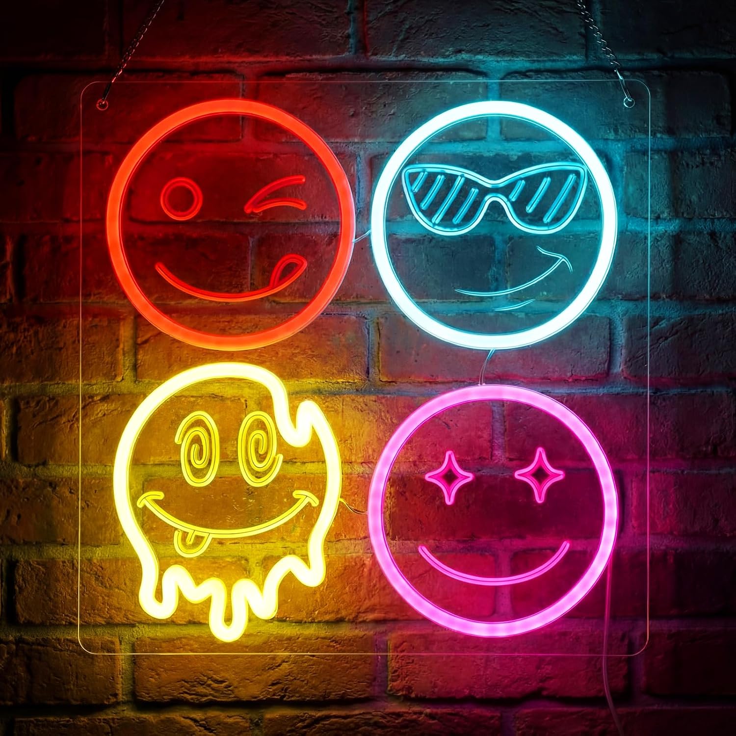 Home Decor Emoji - Enseigne néon LED mignonne en forme