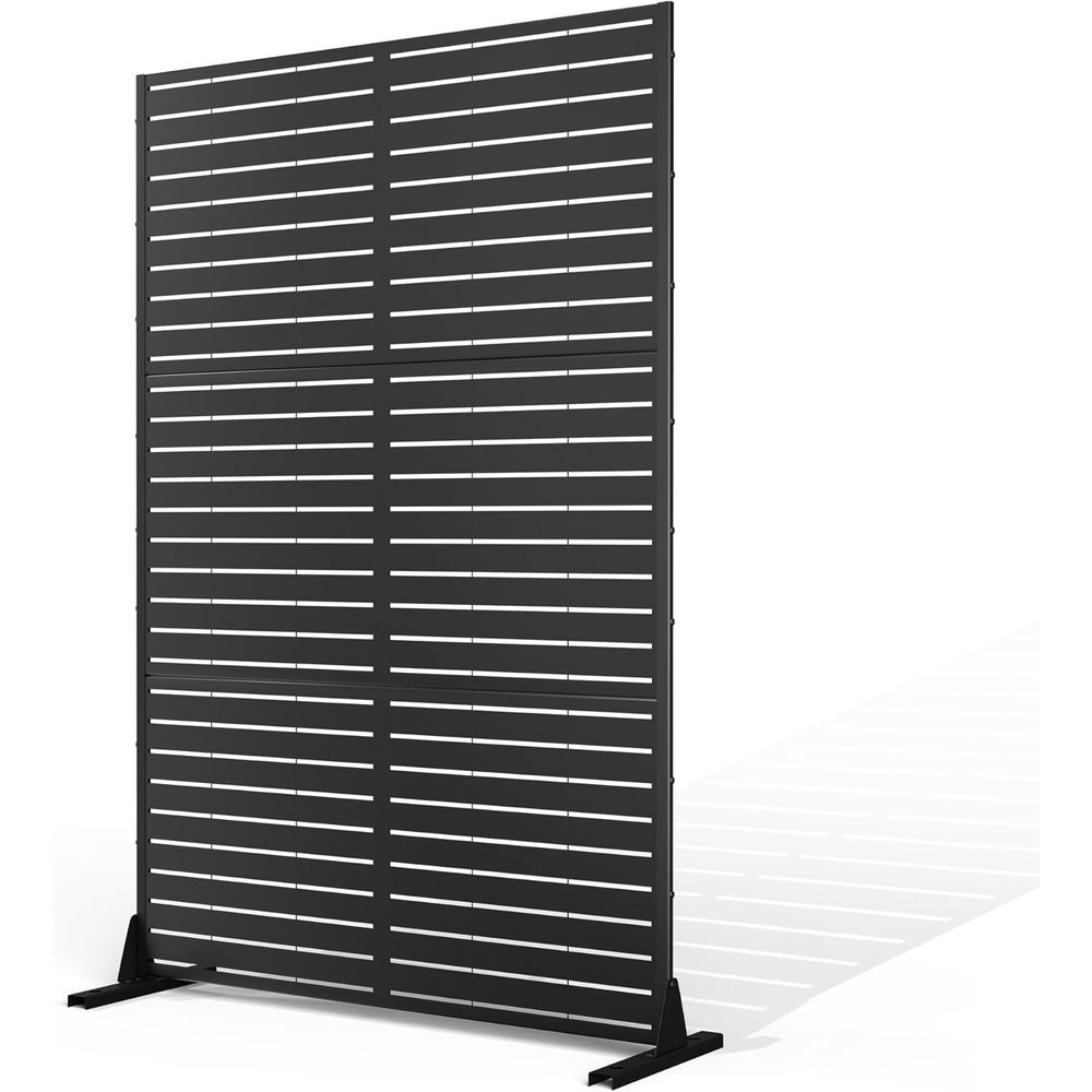 H&M Home Decor - Panneau d'enceinte extérieure autoportant en métal,