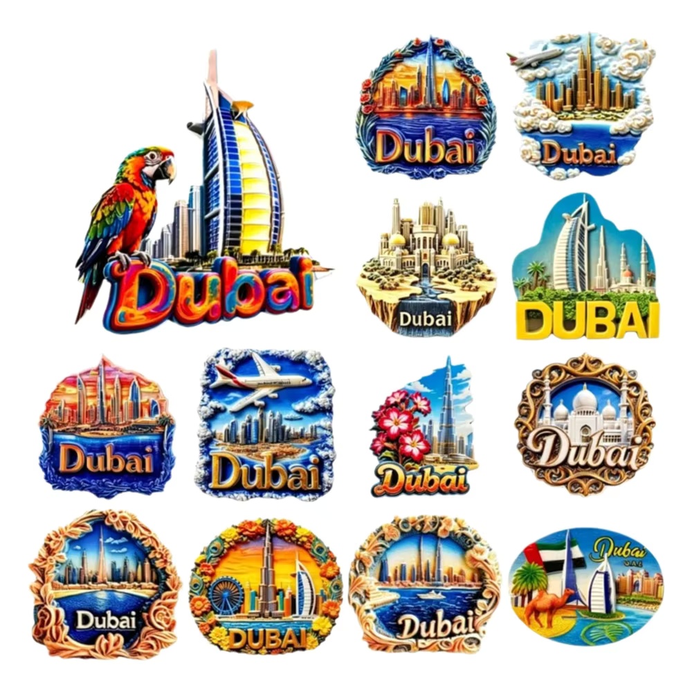 Home Decor Uae - Aimant de réfrigérateur 3D en résine