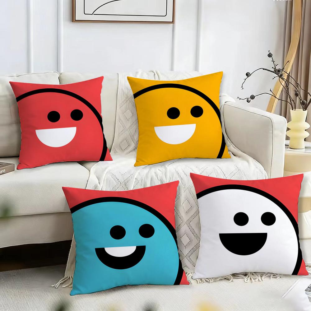 Home Decor Emoji - Housse de coussin emoji mignonne, souriante