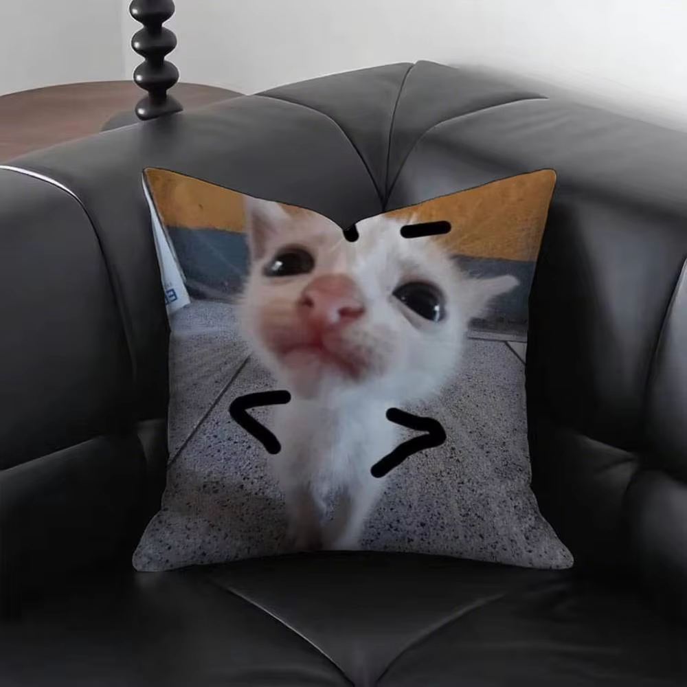 Housse de coussin chat m-meme  - Home Decor Emoji avis et prix