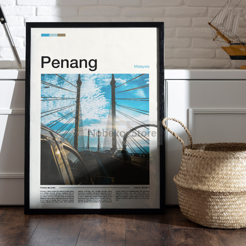 Affiches de voyage en Asie et  - Home Decor Kuching avis et prix