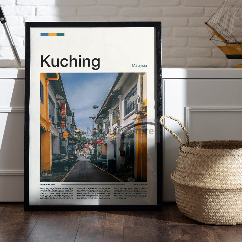 Affiches de voyage en Asie et  - Home Decor Kuching avis et prix