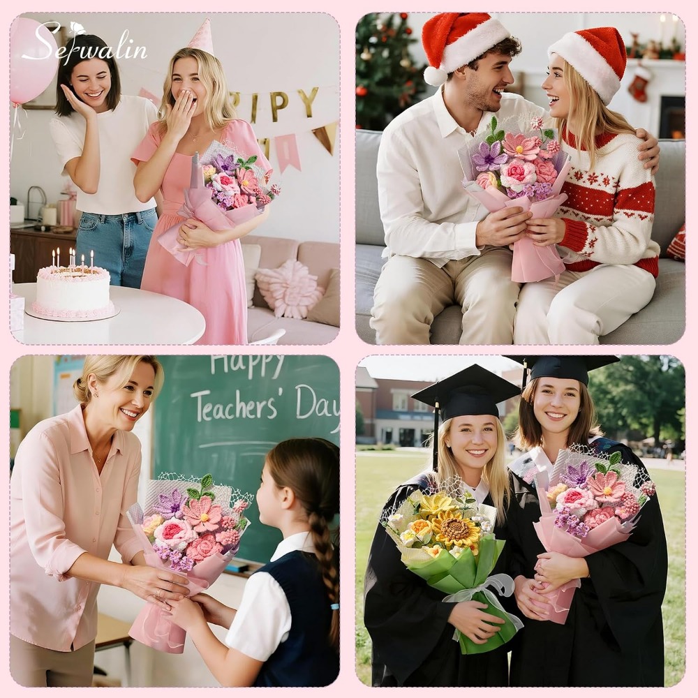 Bouquet de fleurs au crochet,  - Home Decor Tulip avis et prix