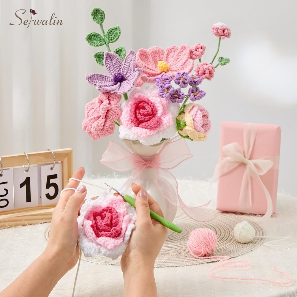 Bouquet de fleurs au crochet,  - Home Decor Tulip avis et prix