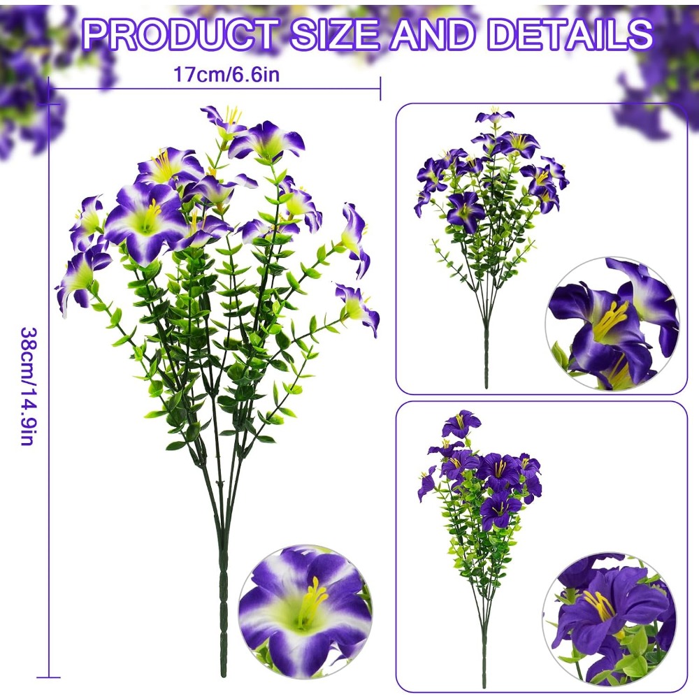 Petunias violets soyeux avec p - Home Decor Tulip avis et prix