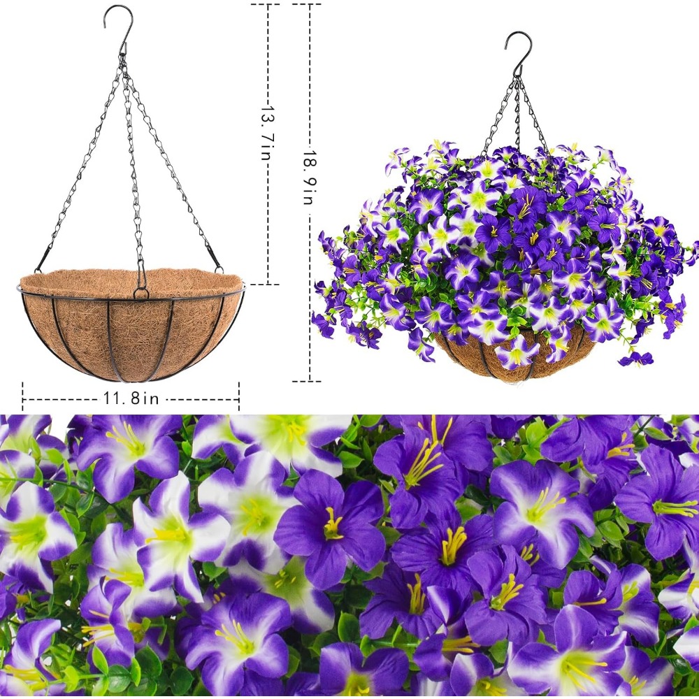 Petunias violets soyeux avec p - Home Decor Tulip avis et prix