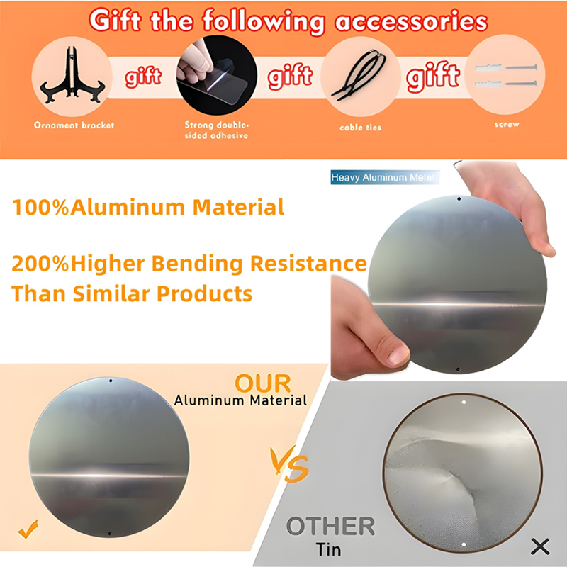 Panneau rond en aluminium 