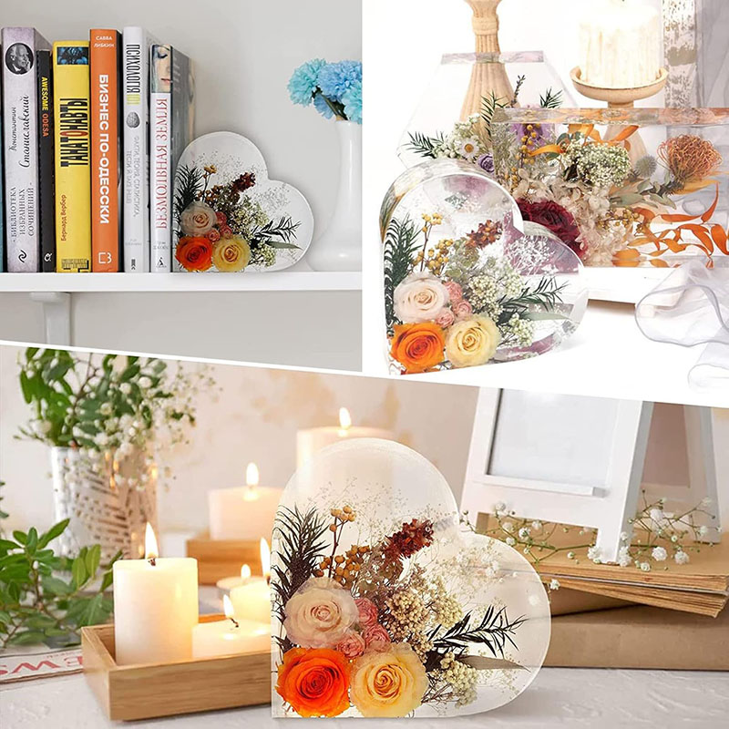 Grand cœur en résine époxy, mo - Home Decor Manufacturers avis et prix