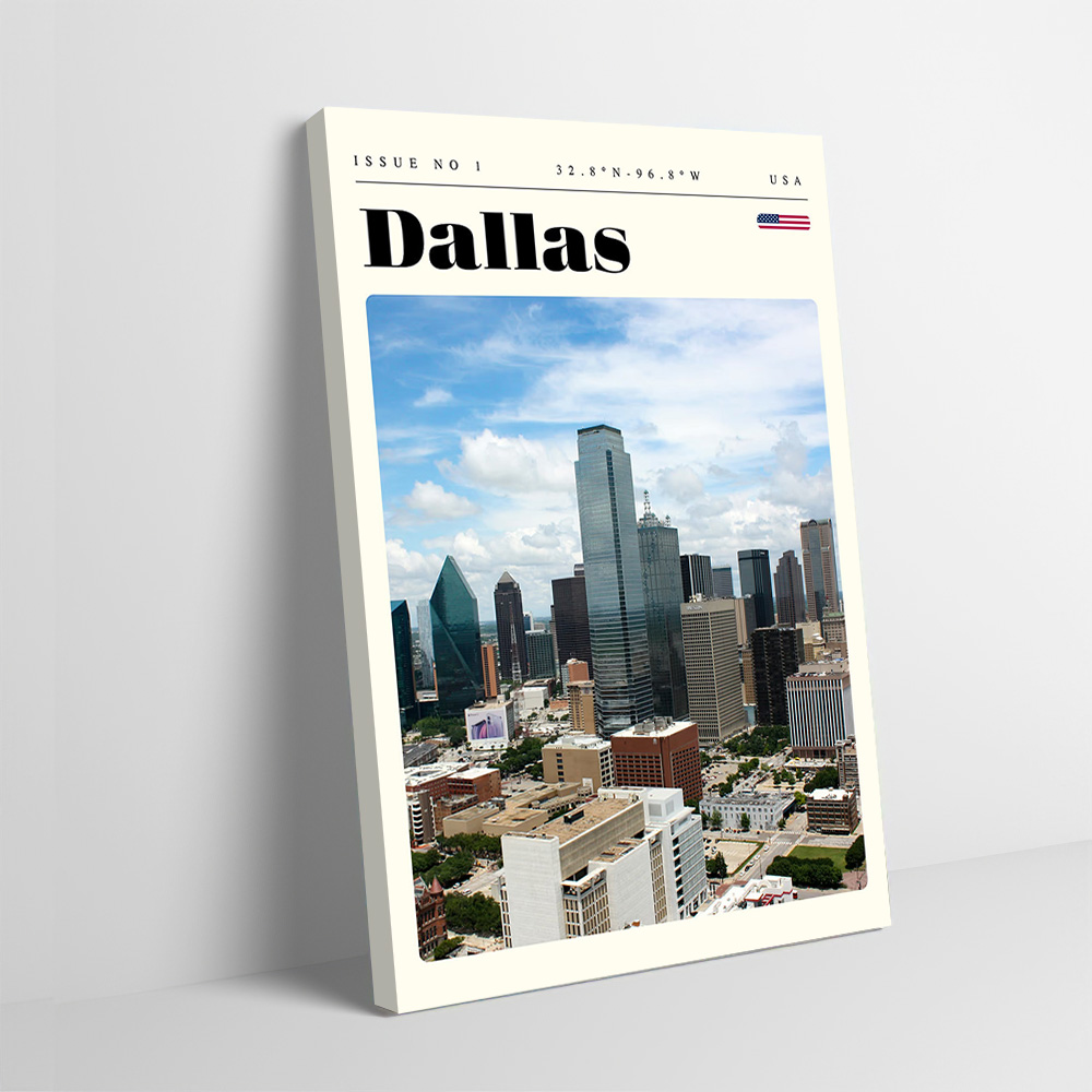 Affiche d'impression de voyage - Home Decor Dallas avis et prix