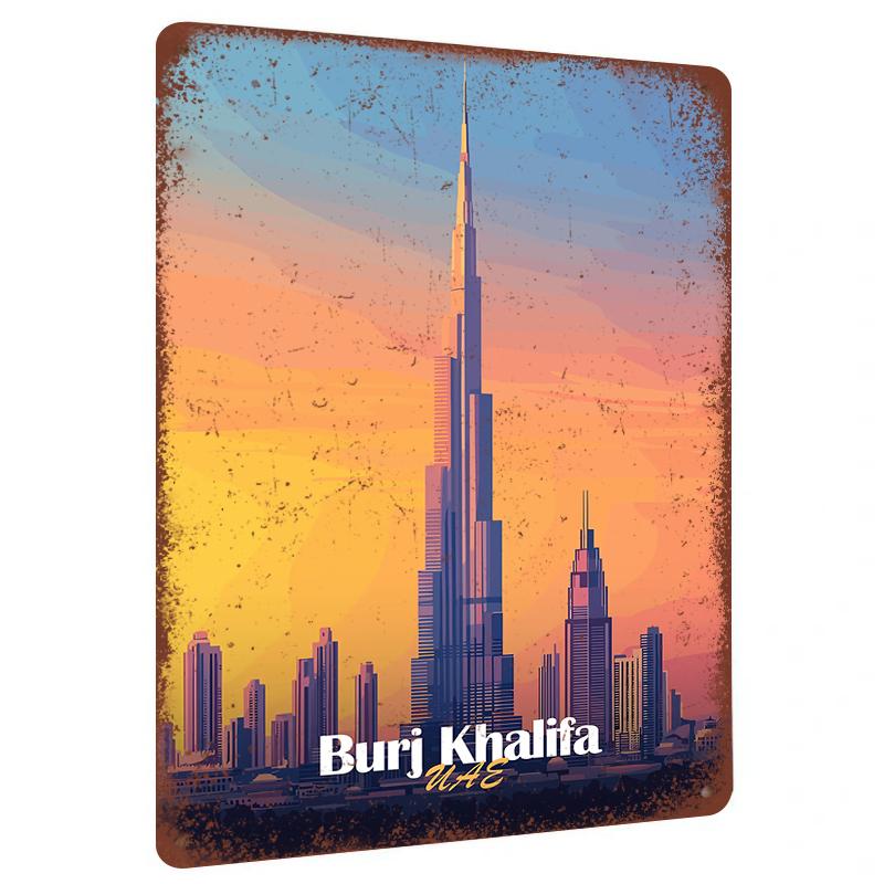Burj Khalifa – peinture murale - Home Decor Uae avis et prix