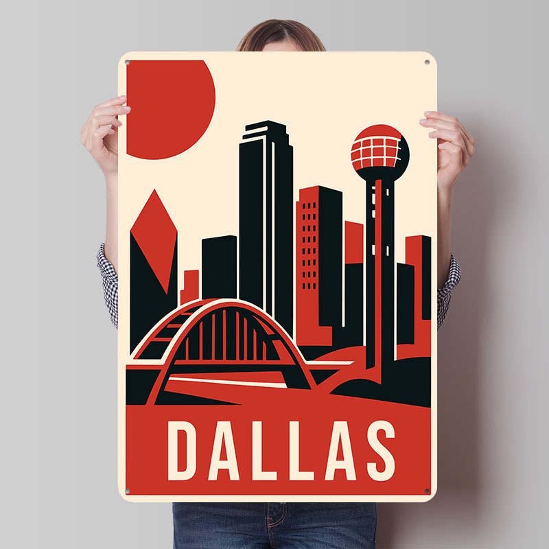 Affiche de voyage vintage Dall - Home Decor Dallas avis et prix