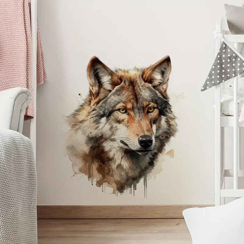 Autocollants muraux de loup, a - Home Decor Vinyl Flooring avis et prix