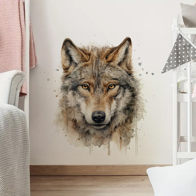 Autocollants muraux de loup, a - Home Decor Vinyl Flooring avis et prix