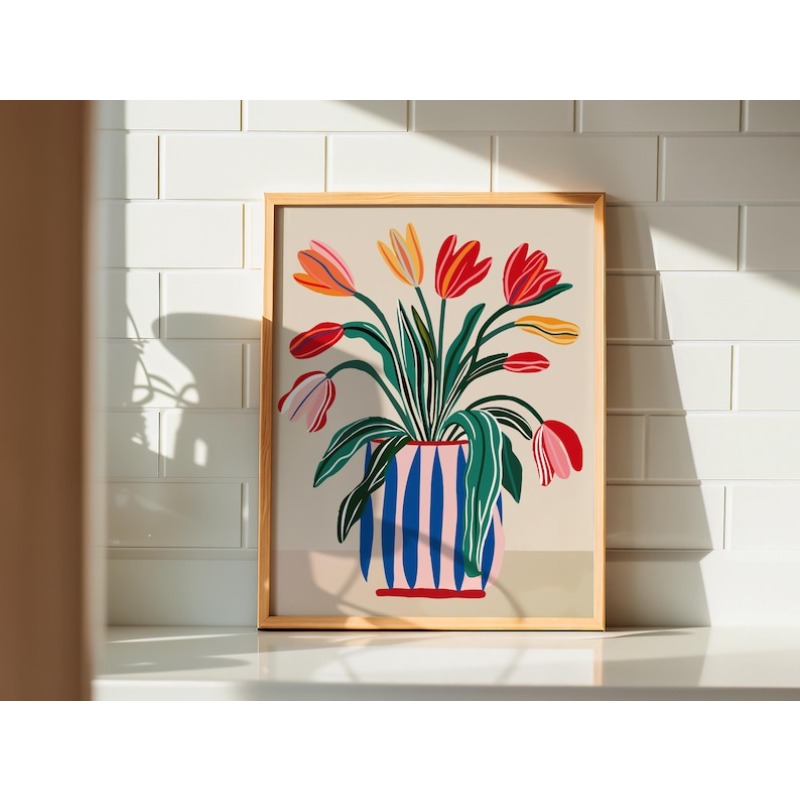 2 tableaux sur toile de fleurs - Home Decor Tulip avis et prix