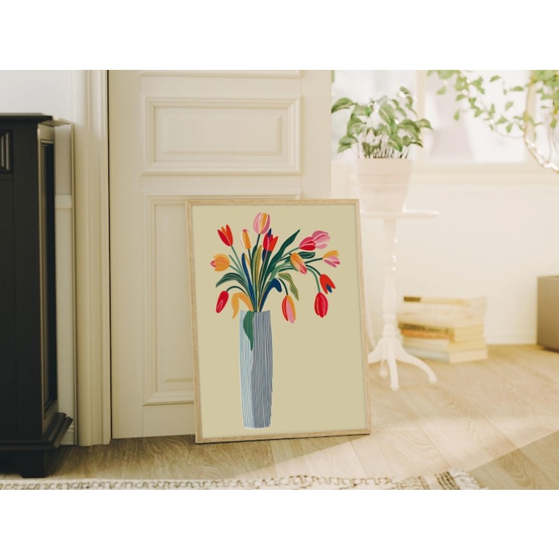 2 tableaux sur toile de fleurs - Home Decor Tulip avis et prix