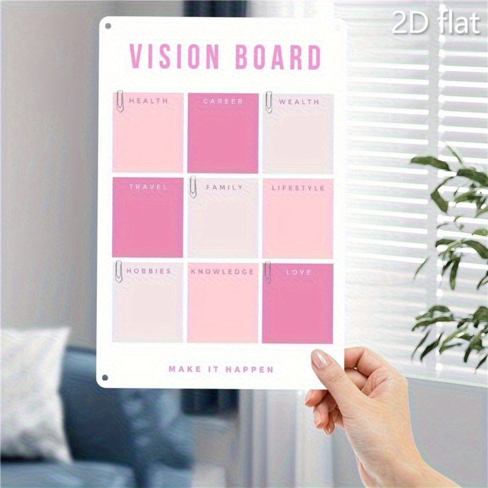 Décoration murale en métal 2D, - Home Decor Vision Board avis et prix