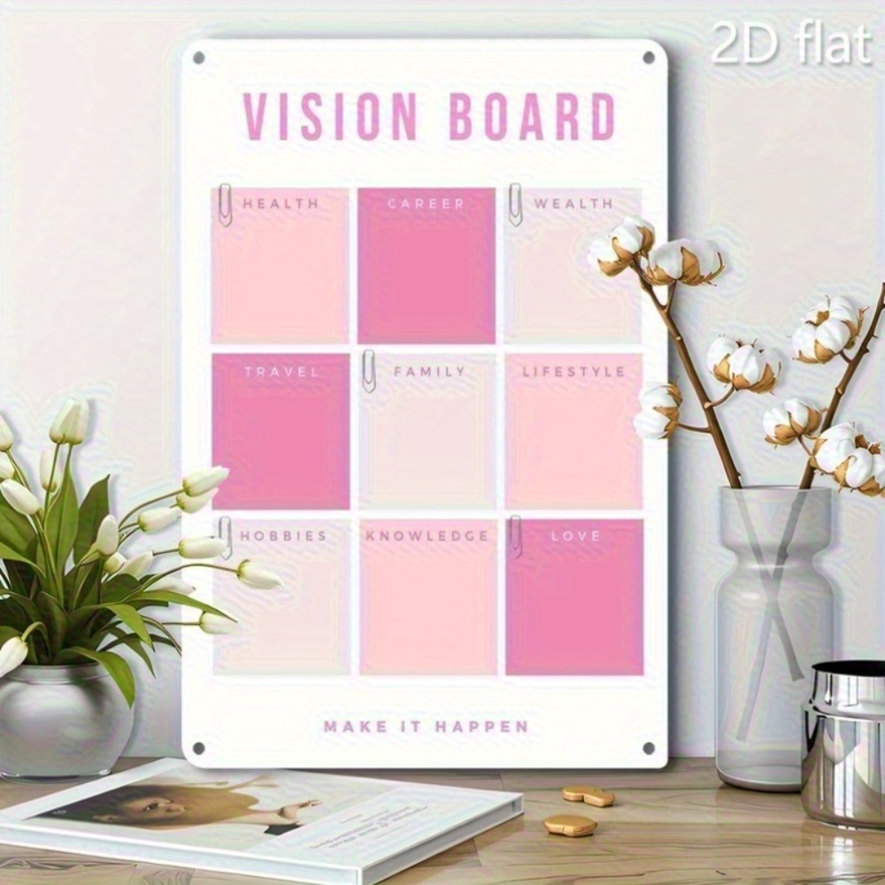 Décoration murale en métal 2D, - Home Decor Vision Board avis et prix