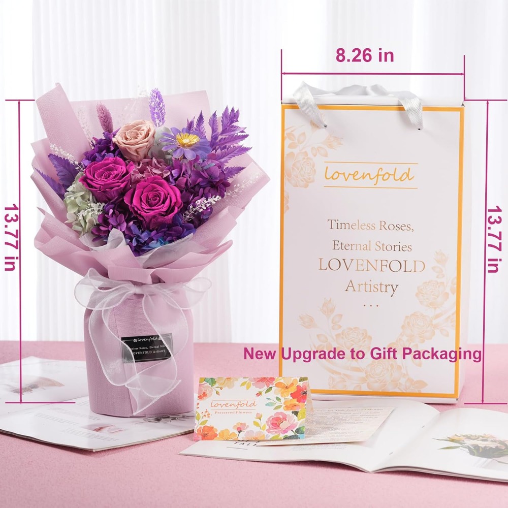 Bouquets de roses violettes pr - Home Decor Tulip avis et prix