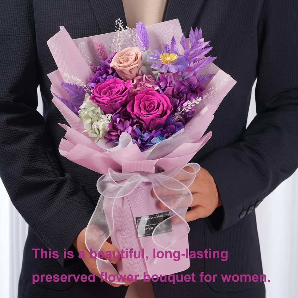 Bouquets de roses violettes pr - Home Decor Tulip avis et prix