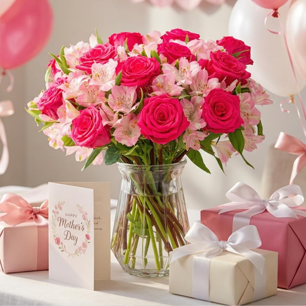 Arrangement élégant de roses e - Home Decor Tulip avis et prix